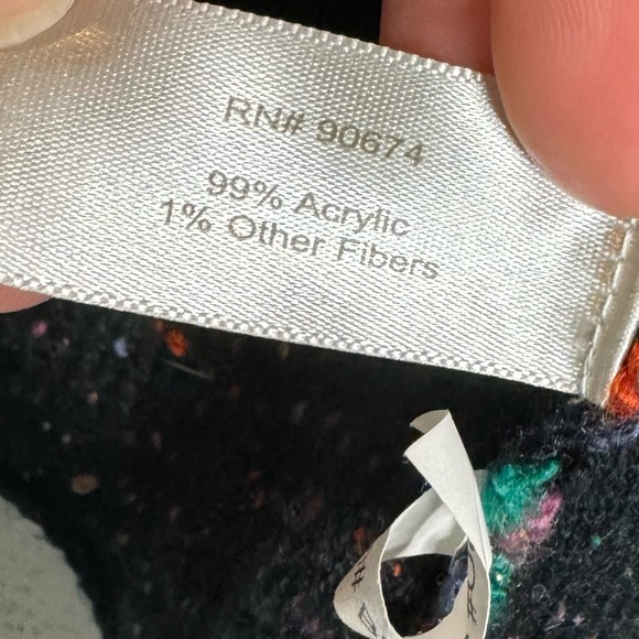 Boston Proper Asymmetrical Multi Color Tweed Cardigan Sweater - Picture 13 of 13